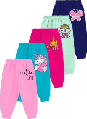 MINI MYN Track Pant For Boys & Girls(Multicolor, Pack of 5)