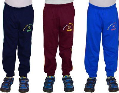 JILZ Track Pant For Boys(Multicolor, Pack of 3)