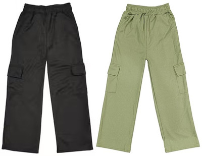 IBNAT FASHION Track Pant For Girls(Multicolor, Pack of 2)