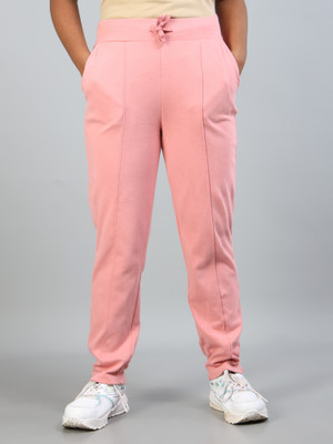 estuna Track Pant For Girls(Pink, Pack of 1)