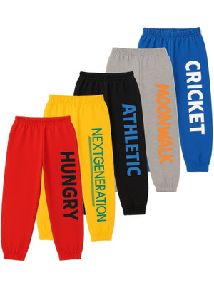 fasla Track Pant For Boys(Multicolor, Pack of 5)