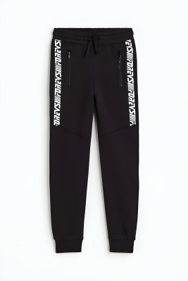 Alan Jones Track Pant For Boys(Black, Pack of 1)