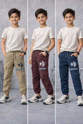 LittleRippers Track Pant For Boys(Multicolor, Pack of 3)