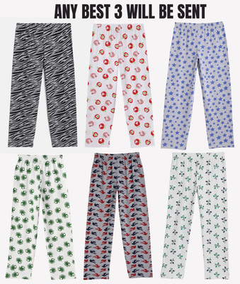 NOW OR NEVER Track Pant For Girls(Multicolor, Pack of 3)