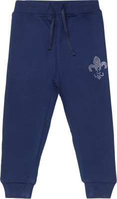 BodyCare Track Pant For Baby Girls(Blue, Pack of 1)