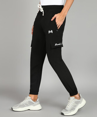 mank D Track Pant For Boys(Black, Pack of 1)