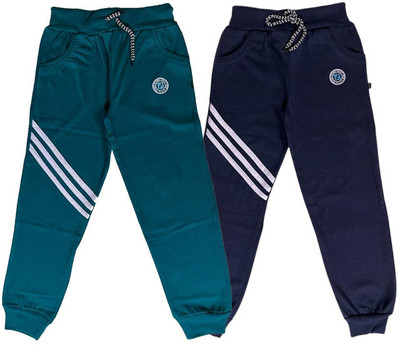 adibaba Track Pant For Boys & Girls(Green, Dark Blue, Pack of 2)