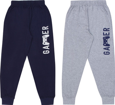 Classy Messy Track Pant For Boys & Girls(Blue, Pack of 2)