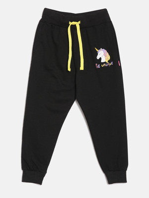 Dixcy Slimz Track Pant For Girls(Black, Pack of 1)