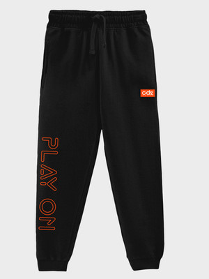 Codez Track Pant For Boys(Black, Pack of 1)