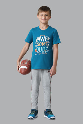 VAN HEUSEN Track Pant For Boys(Grey, Pack of 1)