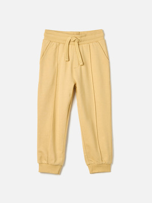 JUNIORS by Babyshop Track Pant For Boys(Yellow, Pack of 1)