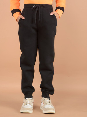 CRIMSOUNE CLUB Track Pant For Boys(Black, Pack of 1)