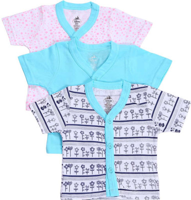 BodyCare Vest For Baby Girls Pure Cotton(Multicolor, Pack of 3)