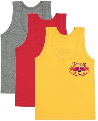 Zedex Vest For Boys & Girls Cotton Blend(Multicolor, Pack of 3)
