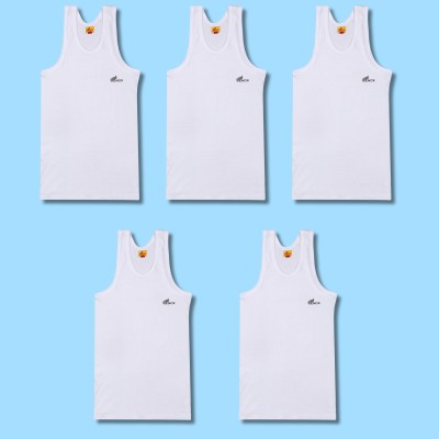 Renox Vest For Boys & Girls Cotton(White, Pack of 5)