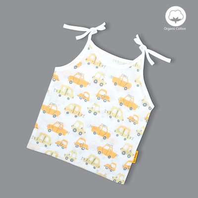 Born Babies Vest For Baby Boys & Baby Girls Pure Cotton(Yellow, Pack of 1)