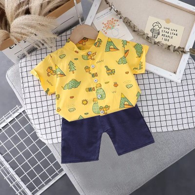 DID ENTERPRISE Baby Boys & Baby Girls Casual Shirt Shorts(Yellow)