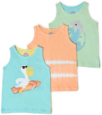 Mi Arcus Vest For Baby Boys Pure Cotton(Multicolor, Pack of 3)