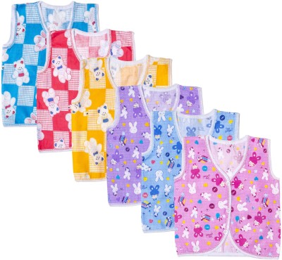 Lavi-Tavi Vest For Baby Boys & Baby Girls Pure Cotton(Multicolor, Pack of 6)