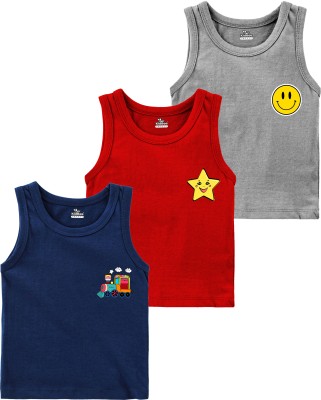 KidBee Vest For Baby Boys & Baby Girls Cotton(Multicolor, Pack of 3)