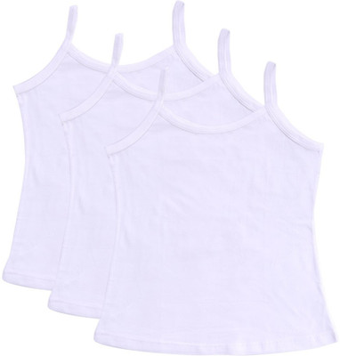 BodyCare Vest For Girls Pure Cotton(White, Pack of 3)