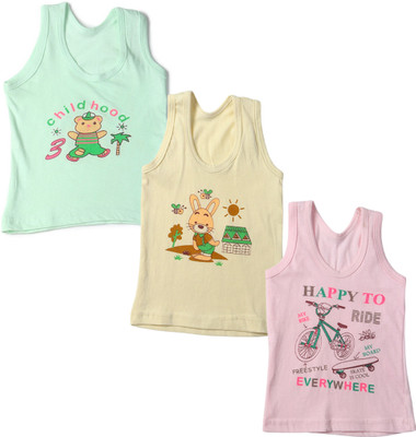 Parilux Vest For Baby Boys & Baby Girls Cotton(Multicolor, Pack of 3)