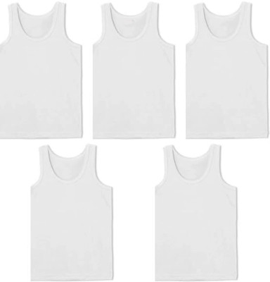 sapna Vest For Baby Boys Cotton(White, Pack of 5)