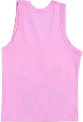 Cavendres Vest For Baby Boys & Baby Girls Pure Cotton(Pink, Pack of 5)