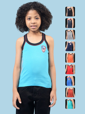 rkg Vest For Boys Cotton Blend(Multicolor, Pack of 10)