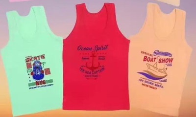 Cavendres Vest For Baby Boys & Baby Girls Pure Cotton(Multicolor, Pack of 3)