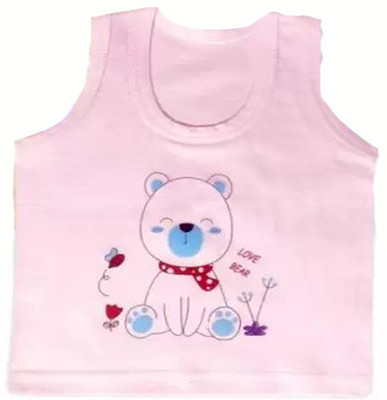 Cavendres Vest For Baby Boys & Baby Girls Pure Cotton(Pink, Pack of 5)