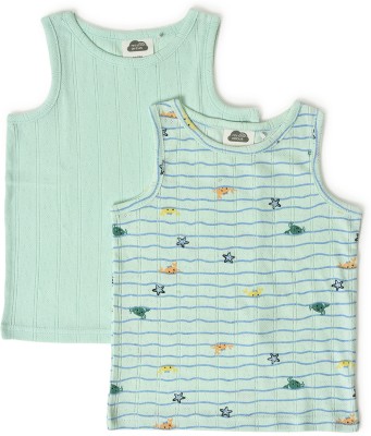 Mi Arcus Vest For Boys & Girls Cotton(Green, Pack of 2)