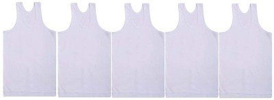 ATTRACTIVE Vest For Baby Boys & Baby Girls Cotton(White, Pack of 5)