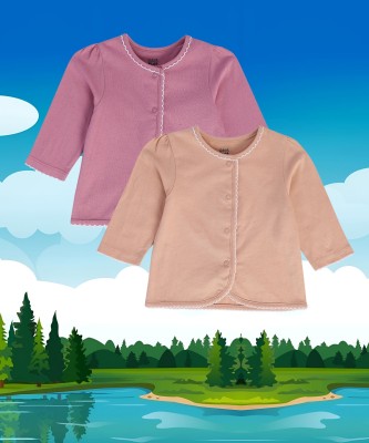 MINI KLUB Vest For Baby Girls Cotton(Multicolor, Pack of 2)