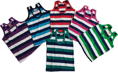 PK Collection Vest For Boys & Girls Pure Cotton(Multicolor, Pack of 6)