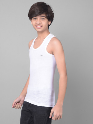 Dollar Bigboss Vest For Boys Cotton(White, Pack of 3)