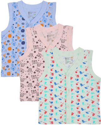 BodyCare Vest For Boys & Girls Pure Cotton(Multicolor, Pack of 3)