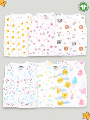 KIdbea Vest For Baby Boys & Baby Girls Muslin(Multicolor, Pack of 7)