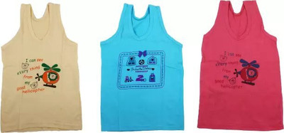 Cavendres Vest For Baby Boys & Baby Girls Pure Cotton(Multicolor, Pack of 3)