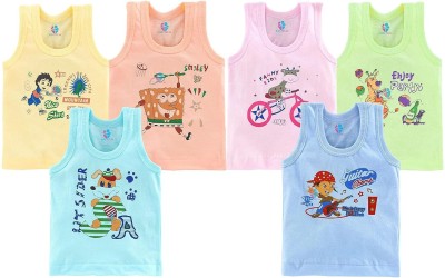 War1 Vest For Baby Boys Cotton(Multicolor, Pack of 6)