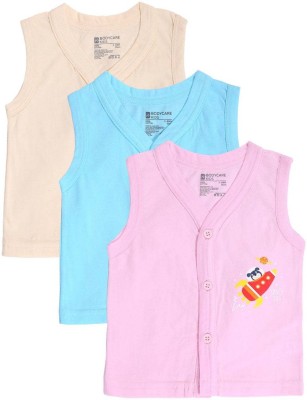 BodyCare Vest For Baby Boys & Baby Girls Pure Cotton(Multicolor, Pack of 3)