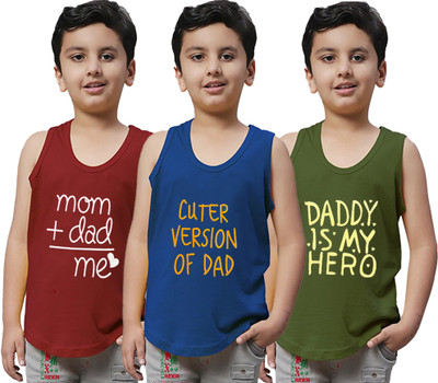 BODYSHINE Vest For Baby Boys & Baby Girls Cotton(Multicolor, Pack of 3)