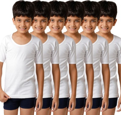 Ramraj Cotton Vest For Boys Cotton(White, Pack of 6)