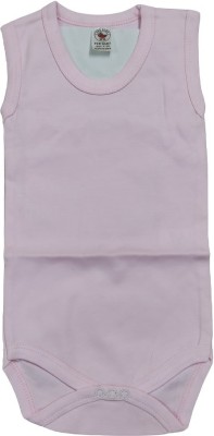 PK Collection Vest For Baby Boys & Baby Girls Organic Cotton Blend(Pink, Pack of 1)