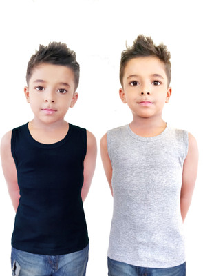 HAP Vest For Boys Cotton(Multicolor, Pack of 2)