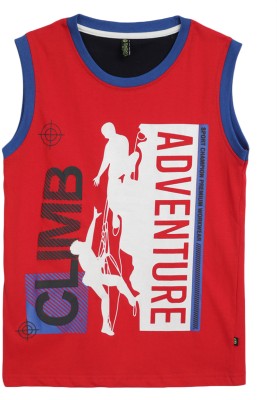 V-MART Vest For Boys Cotton(Red, Pack of 1)