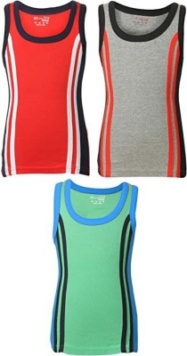 BodyCare Vest For Boys Cotton Blend(Multicolor, Pack of 3)