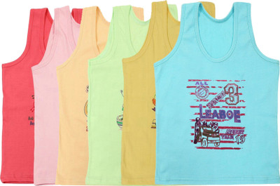 Careplus Vest For Boys Pure Cotton(Multicolor, Pack of 6)