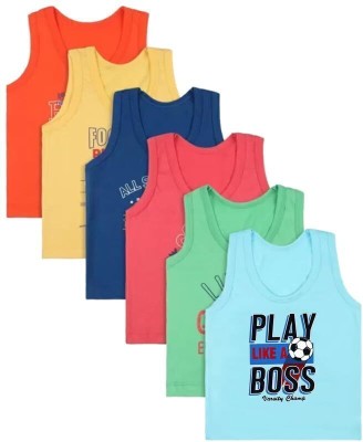 TINY HANDS Vest For Baby Boys & Baby Girls Cotton(Multicolor, Pack of 6)